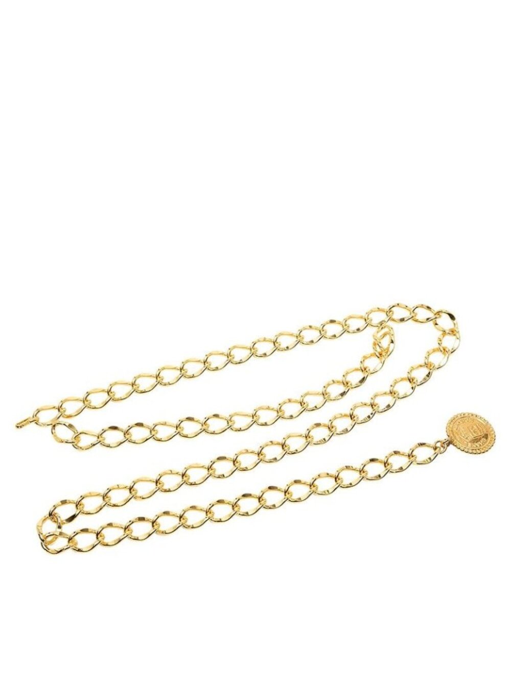 Chanel CC Logo Rue Cambon Paris Vintage Chain Belt 94A Gold Plated